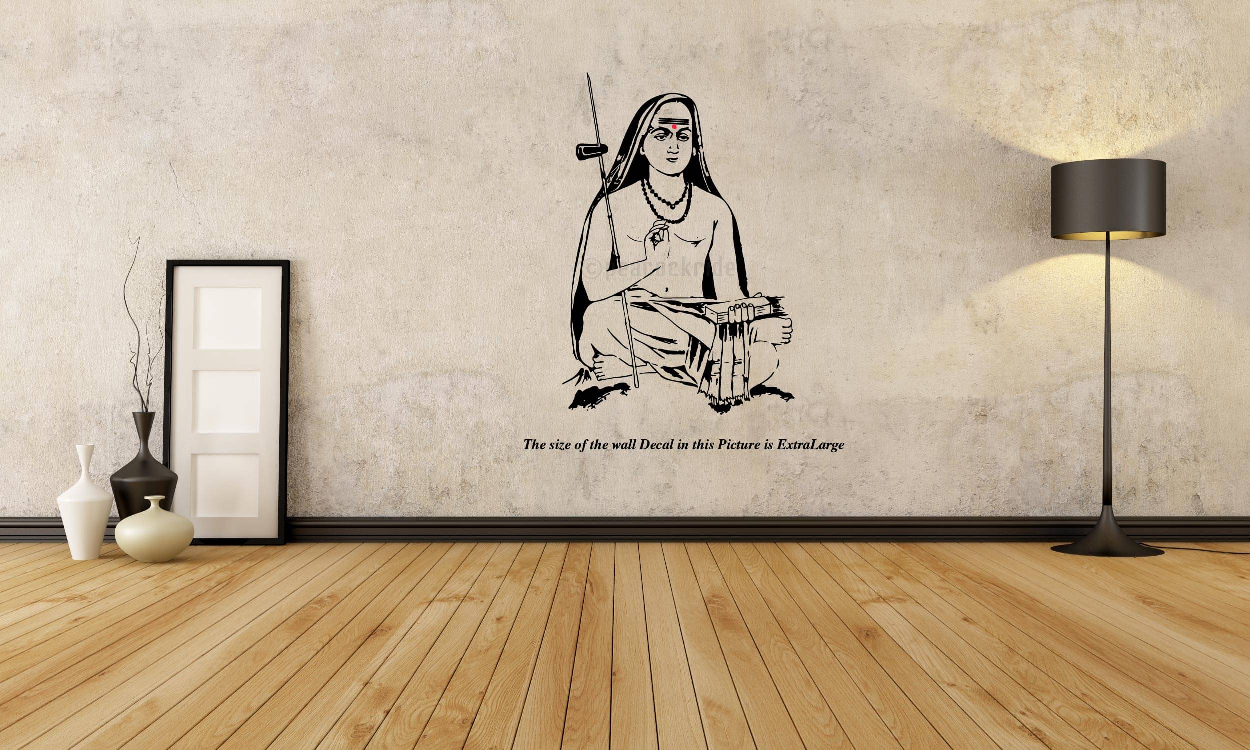     			PEACOCKRIDE Adi Shankara I Adi Shankaracharya Wall Decal Wall Stickers