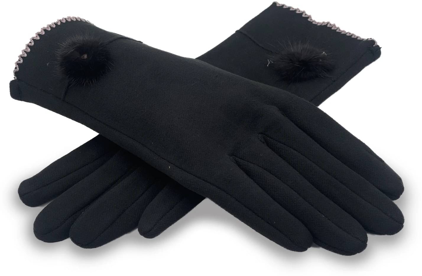Alamos Black Women's Woollen Gloves ( Pack of 1 )     			Alamos Black Women's Woollen Gloves ( Pack of 1 )