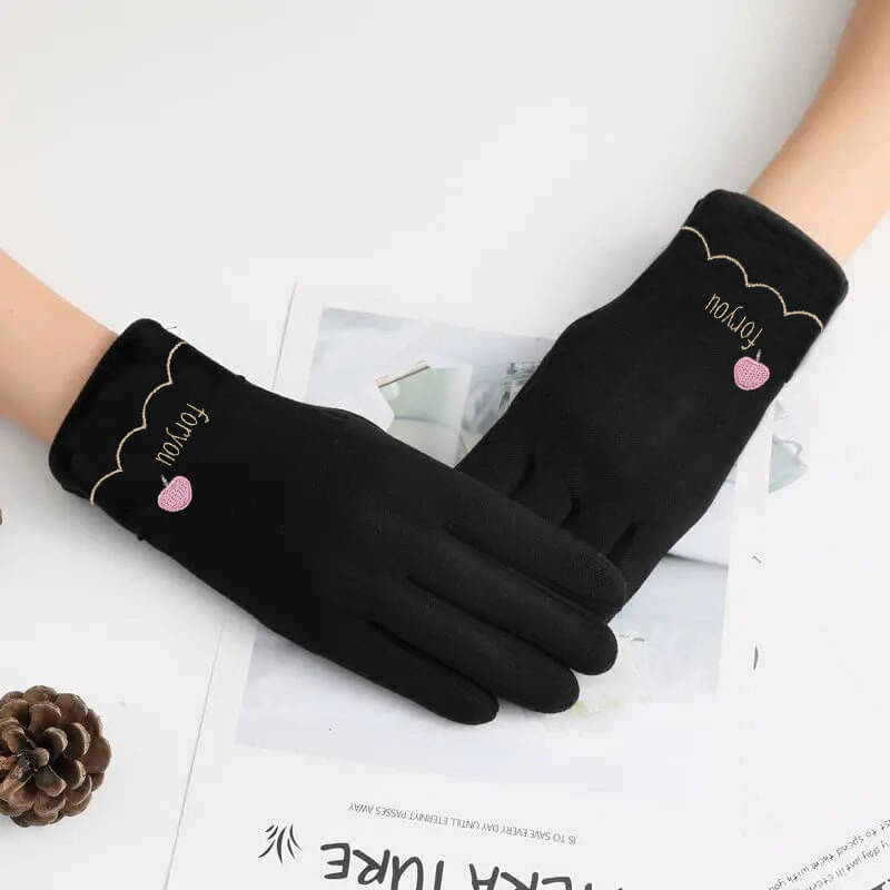 Alamos Black Women's Woollen Gloves ( Pack of 1 )     			Alamos Black Women's Woollen Gloves ( Pack of 1 )