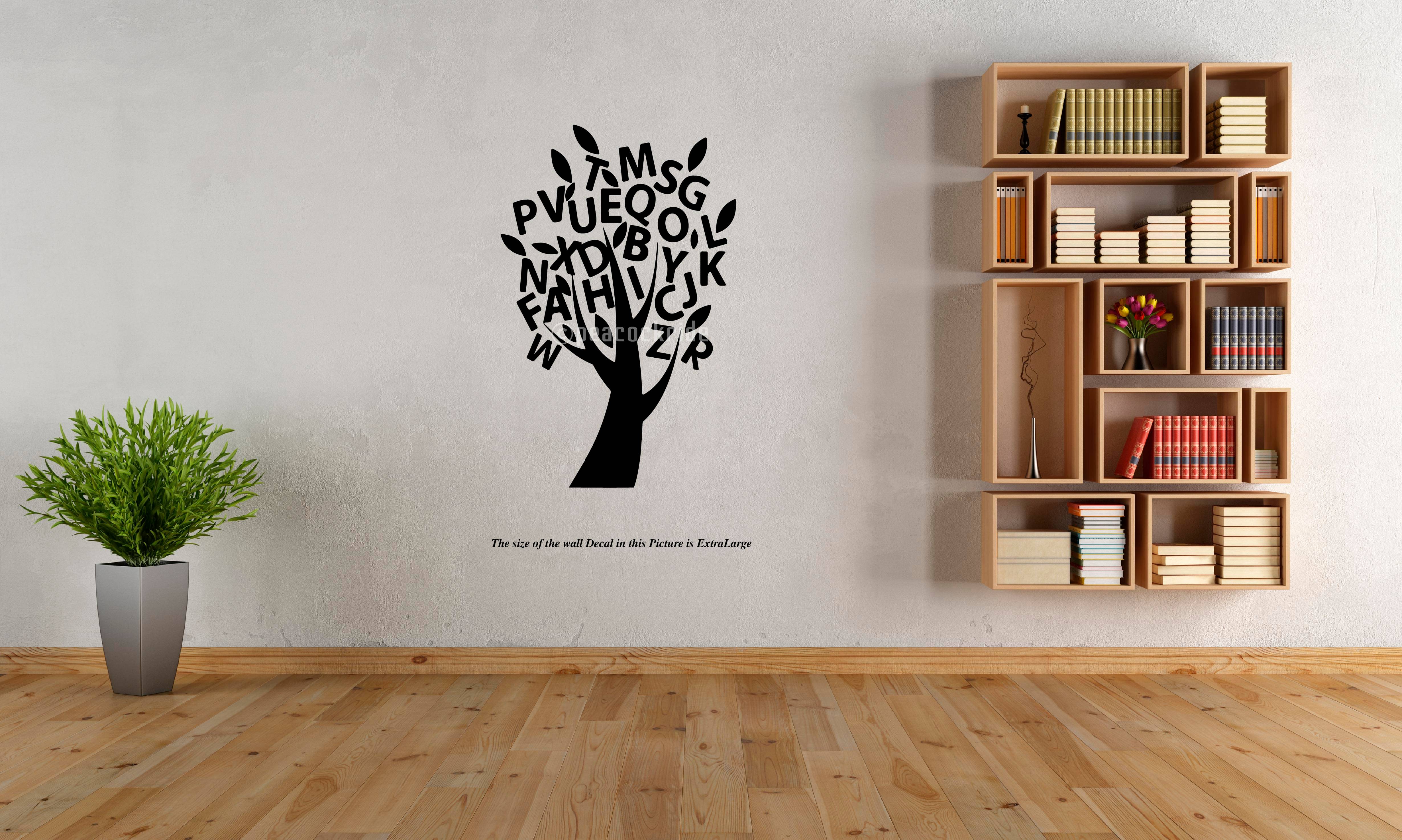     			Alphabet tree I Kids Room Wall Decal