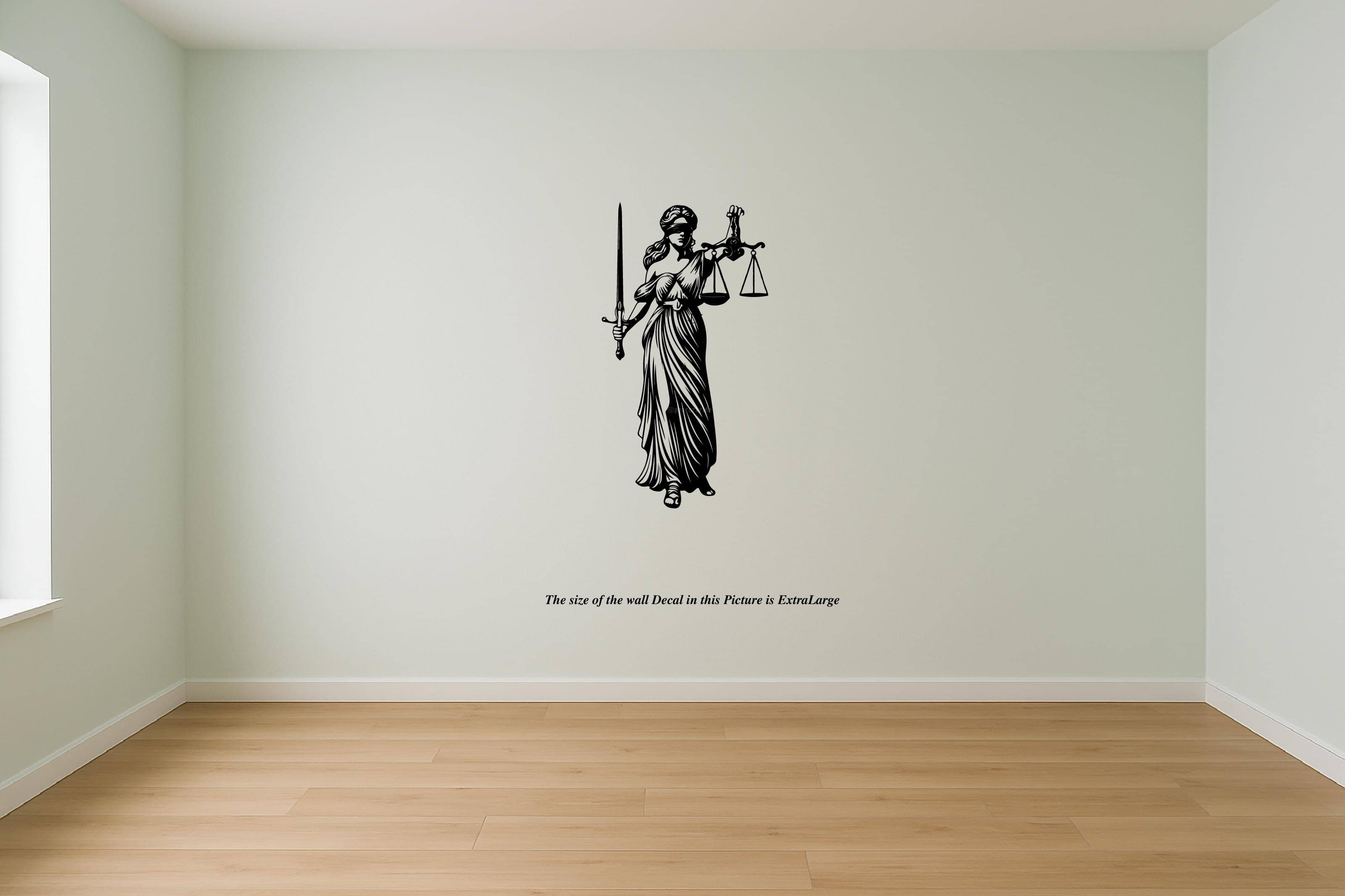 PEACOCKRIDE Angel of Justice I Justice for All I Lady Justice I Constitution of India I Lawyer I Advocate I Wall Decal Wall Stickers PEACOCKRIDE Angel of Justice I Justice for All I Lady Justice I Constitution of India I Lawyer I Advocate I Wall Decal Wall Stickers