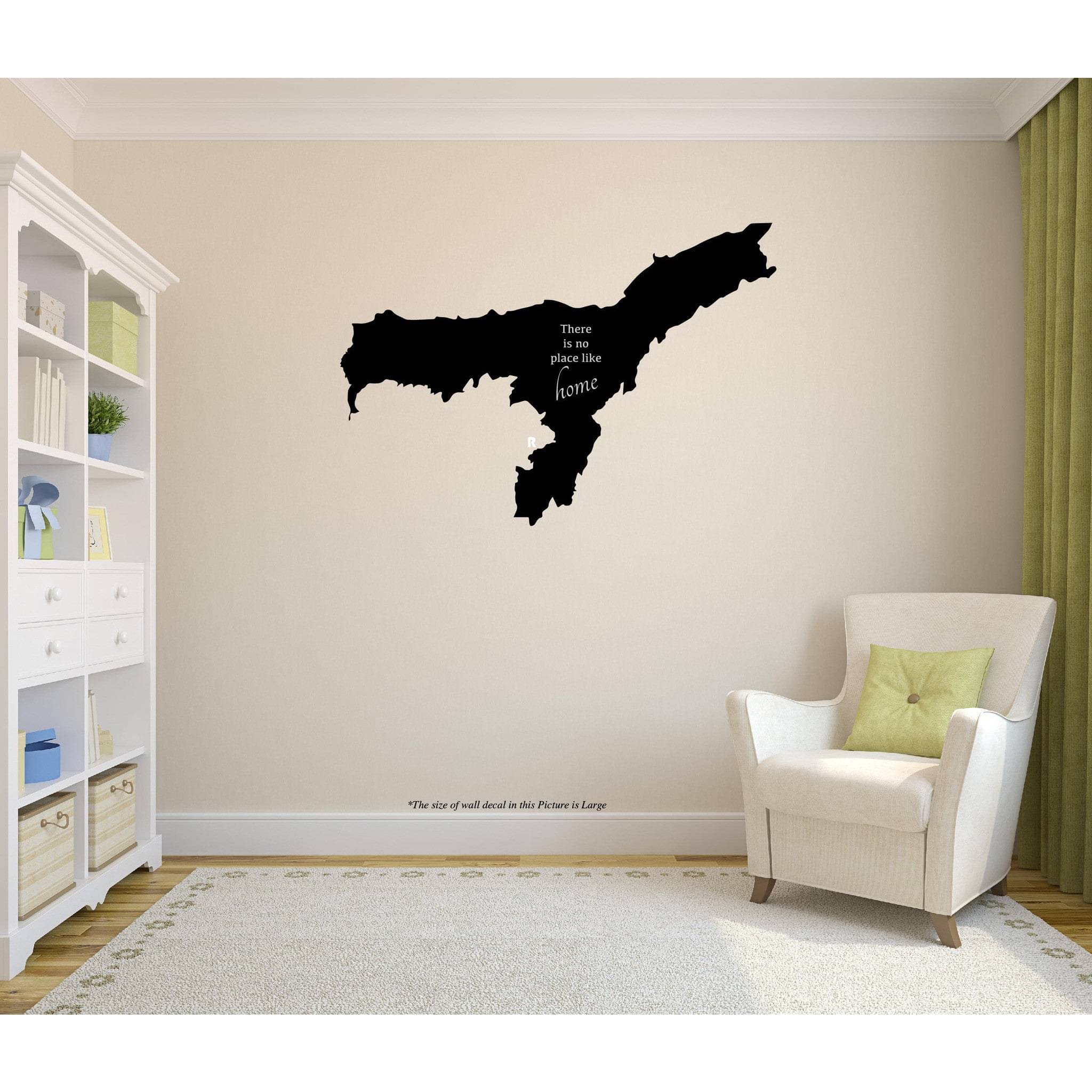     			Assam There is no place like Home Wall Decal