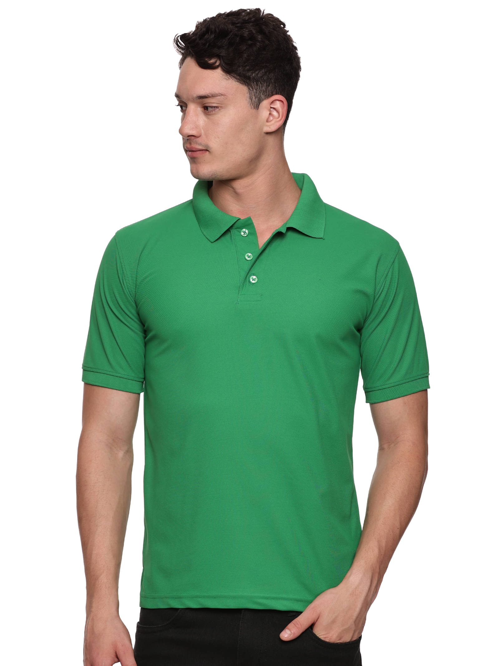 BAAGAA Men Viscose Regular Fit Solid Polo T Shirt ( Green ) BAAGAA Men Viscose Regular Fit Solid Polo T Shirt ( Green )