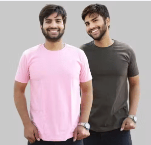 BOUNCE BACK Men Cotton Regular Fit Solid T-Shirt ( Multicolor ) BOUNCE BACK Men Cotton Regular Fit Solid T-Shirt ( Multicolor )