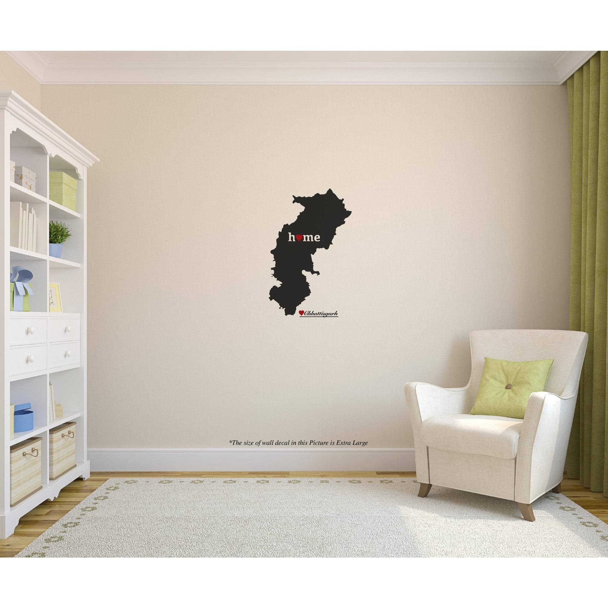     			Chhattisgarh Home Love Wall Decal