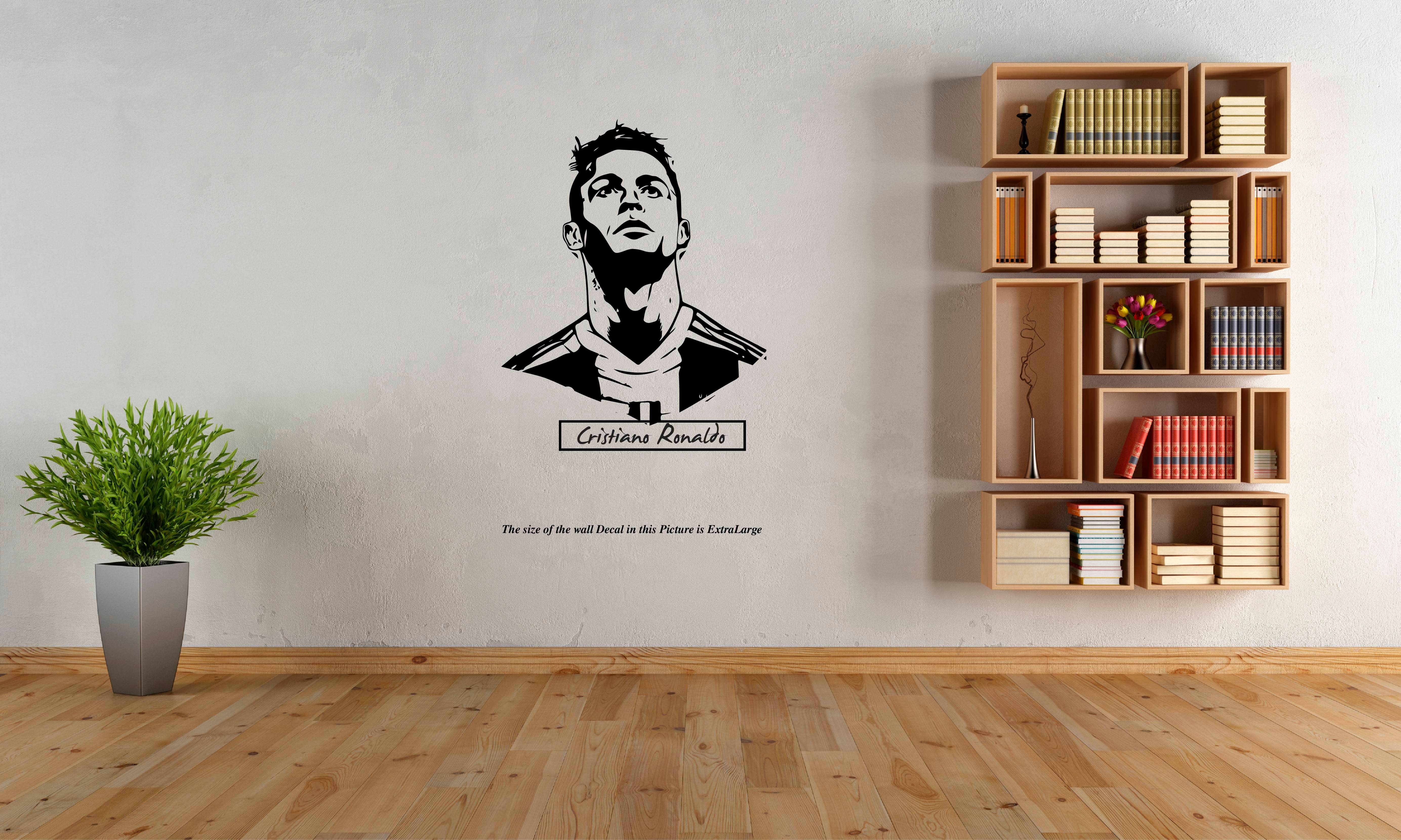     			PEACOCKRIDE Cristiano Ronaldo l Foot ball I Portugal I Wall Decal Wall Stickers