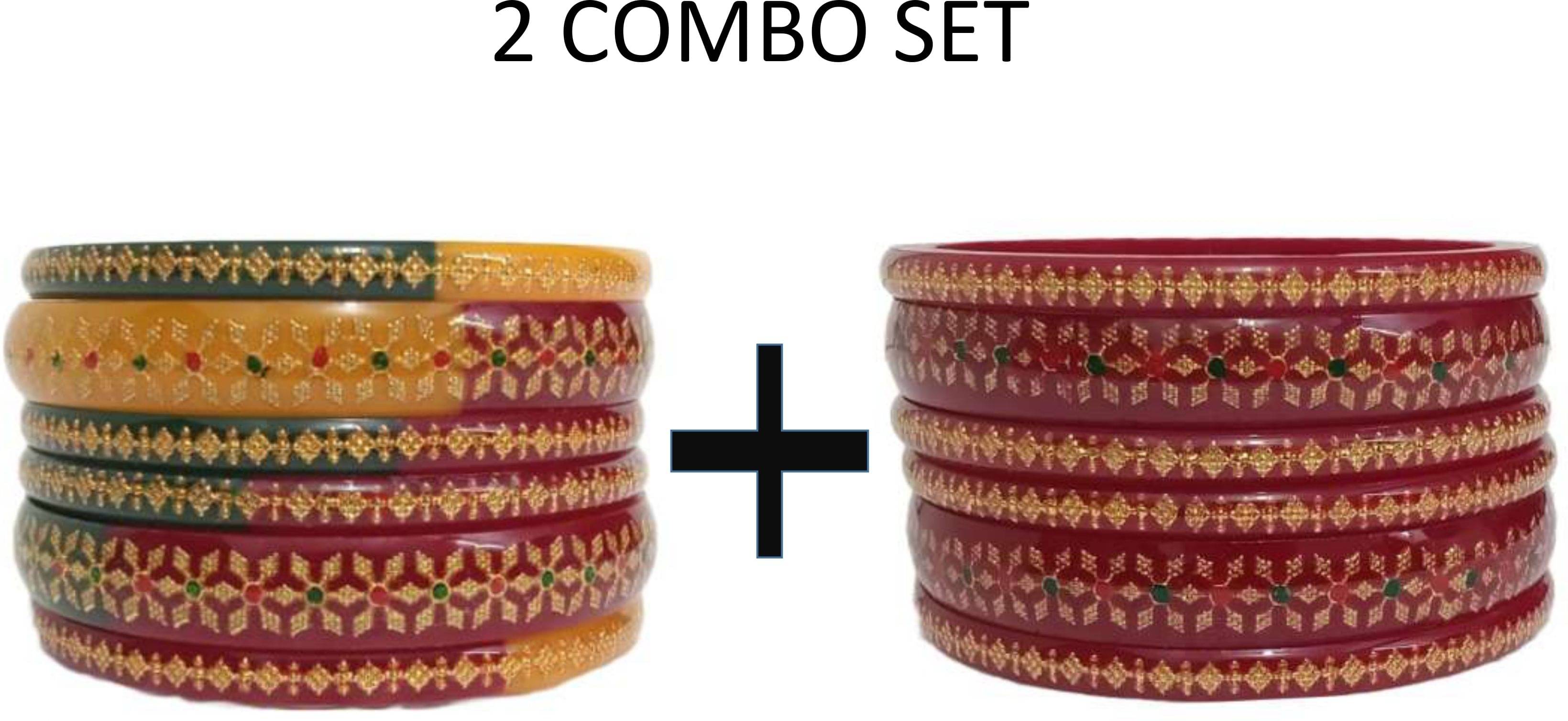 DHANOTIYA Multicolor Bangle Set ( Pack of 10 ) DHANOTIYA Multicolor Bangle Set ( Pack of 10 )