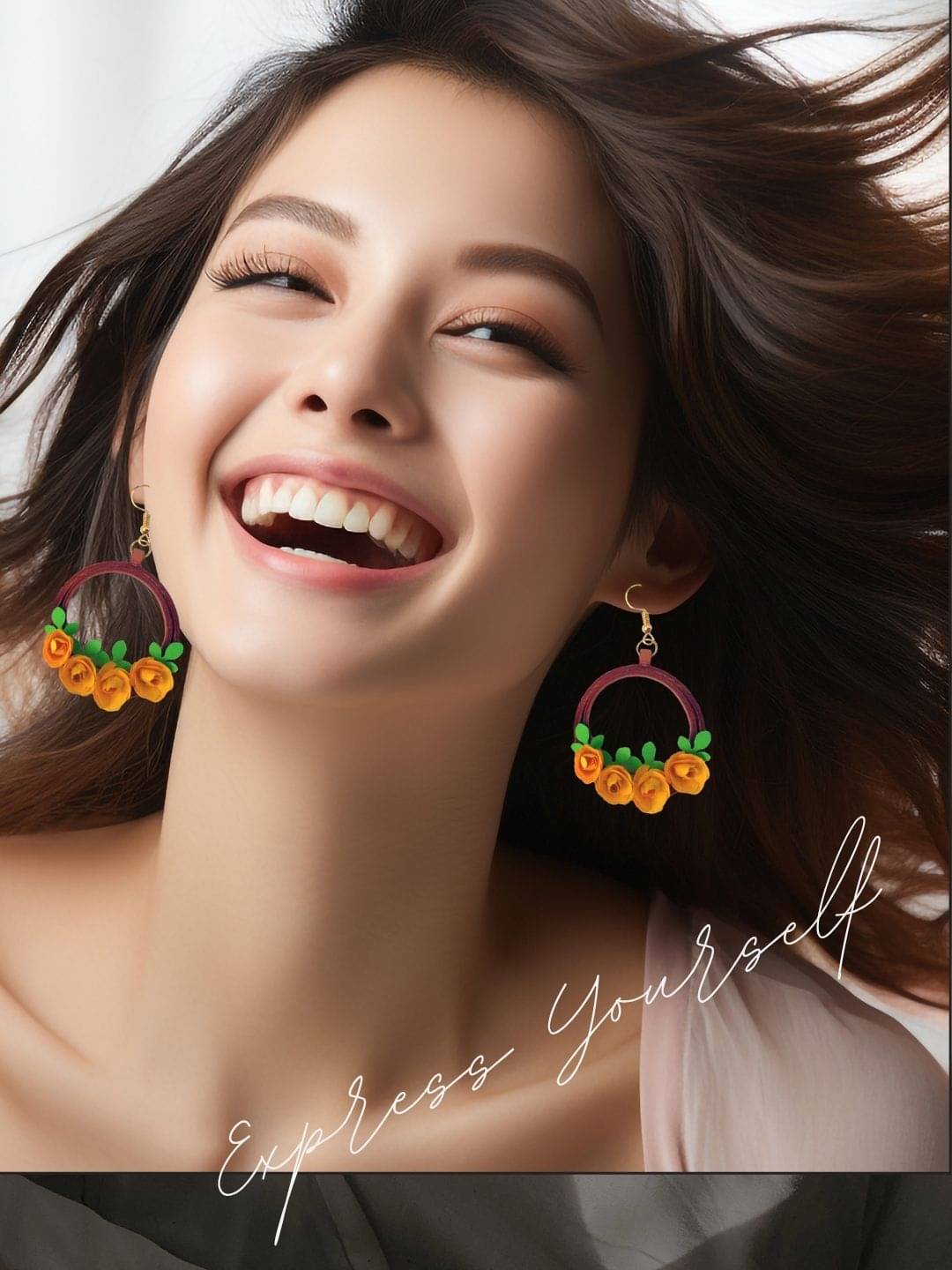     			Designer's Collection Yellow Drop Earrings ( Pack of 1 )