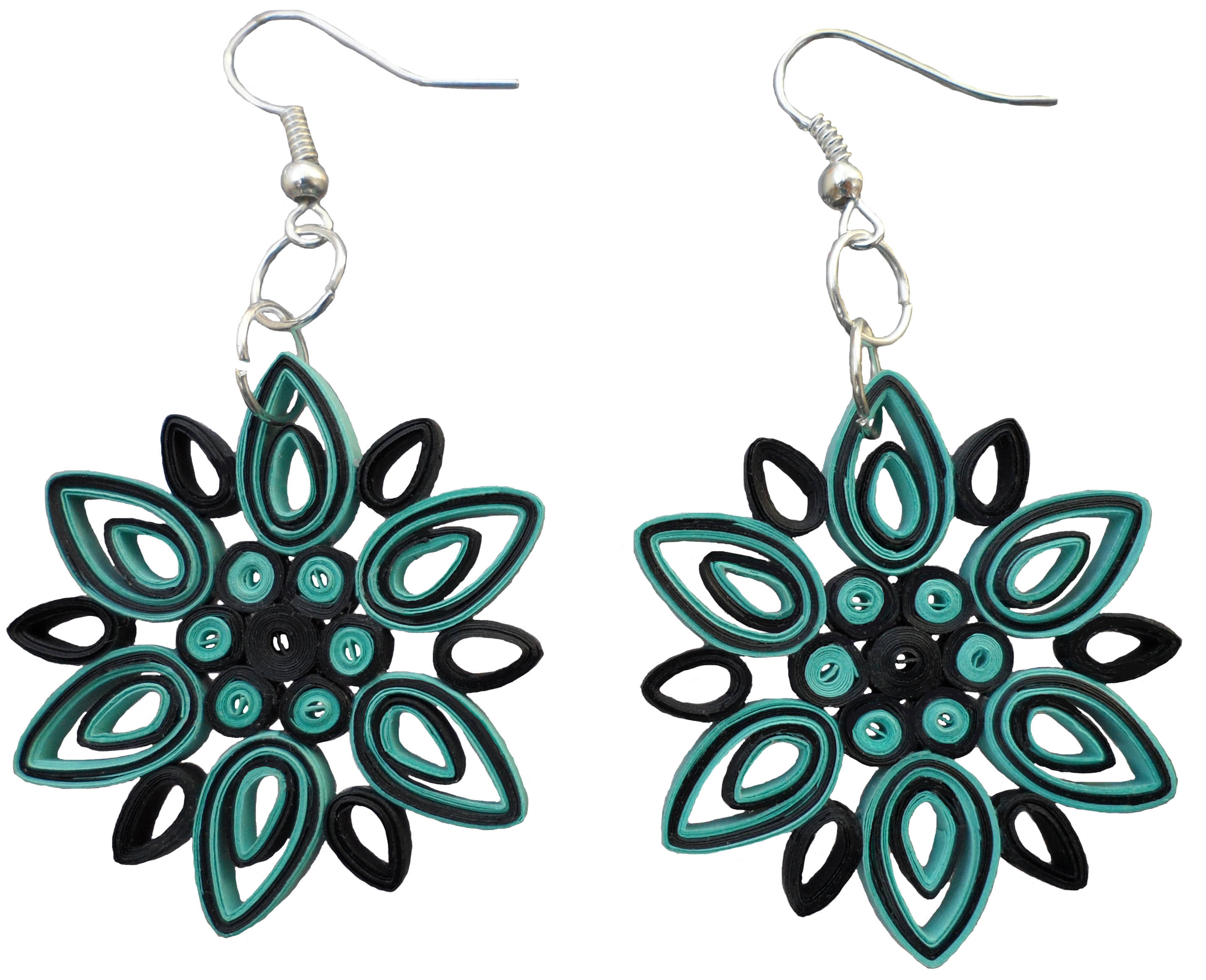     			Designers Collection Blue Drop Earrings ( Pack of 1 )