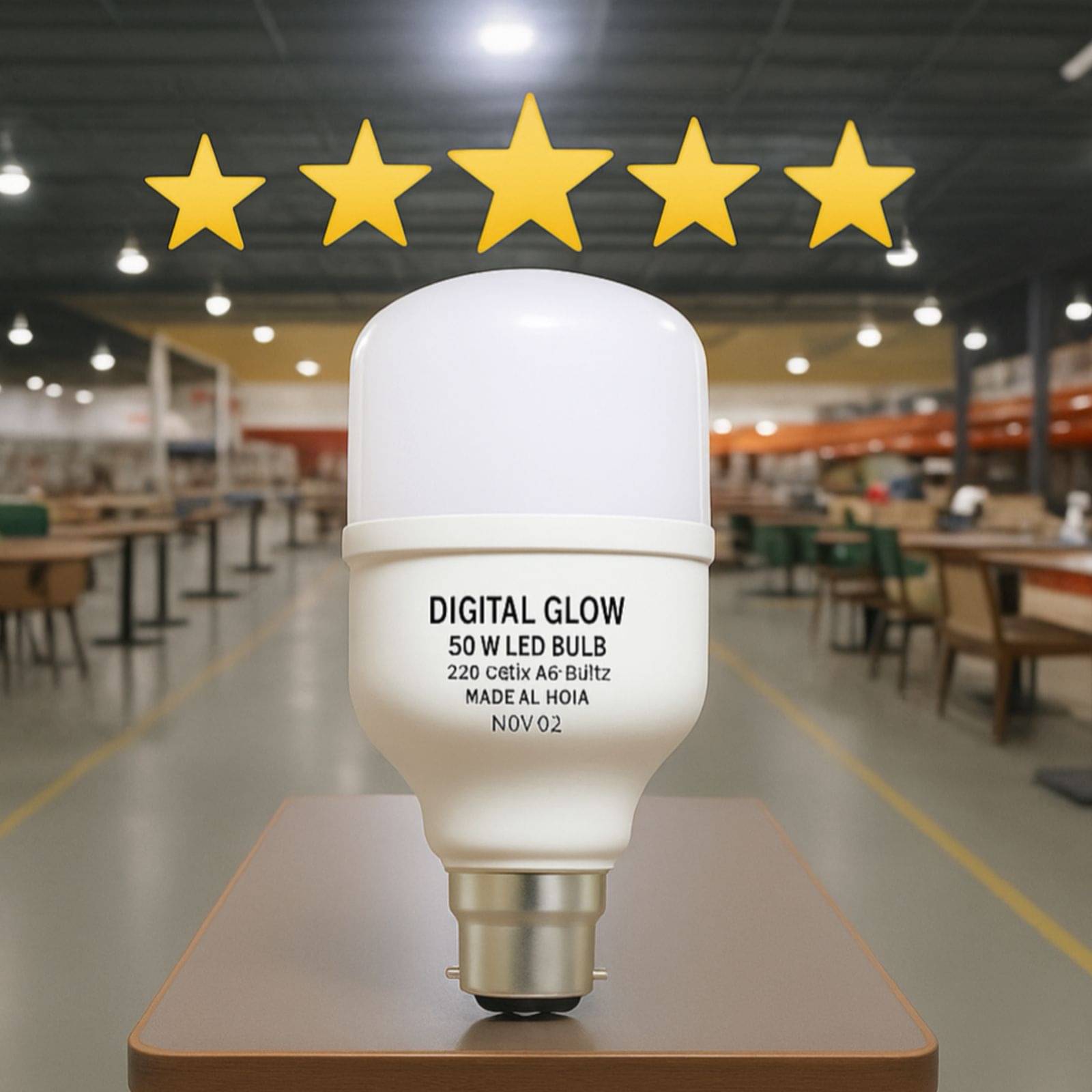Digital glow 50W Cool Day Light LED Bulb ( Single Pack ) Digital glow 50W Cool Day Light LED Bulb ( Single Pack )