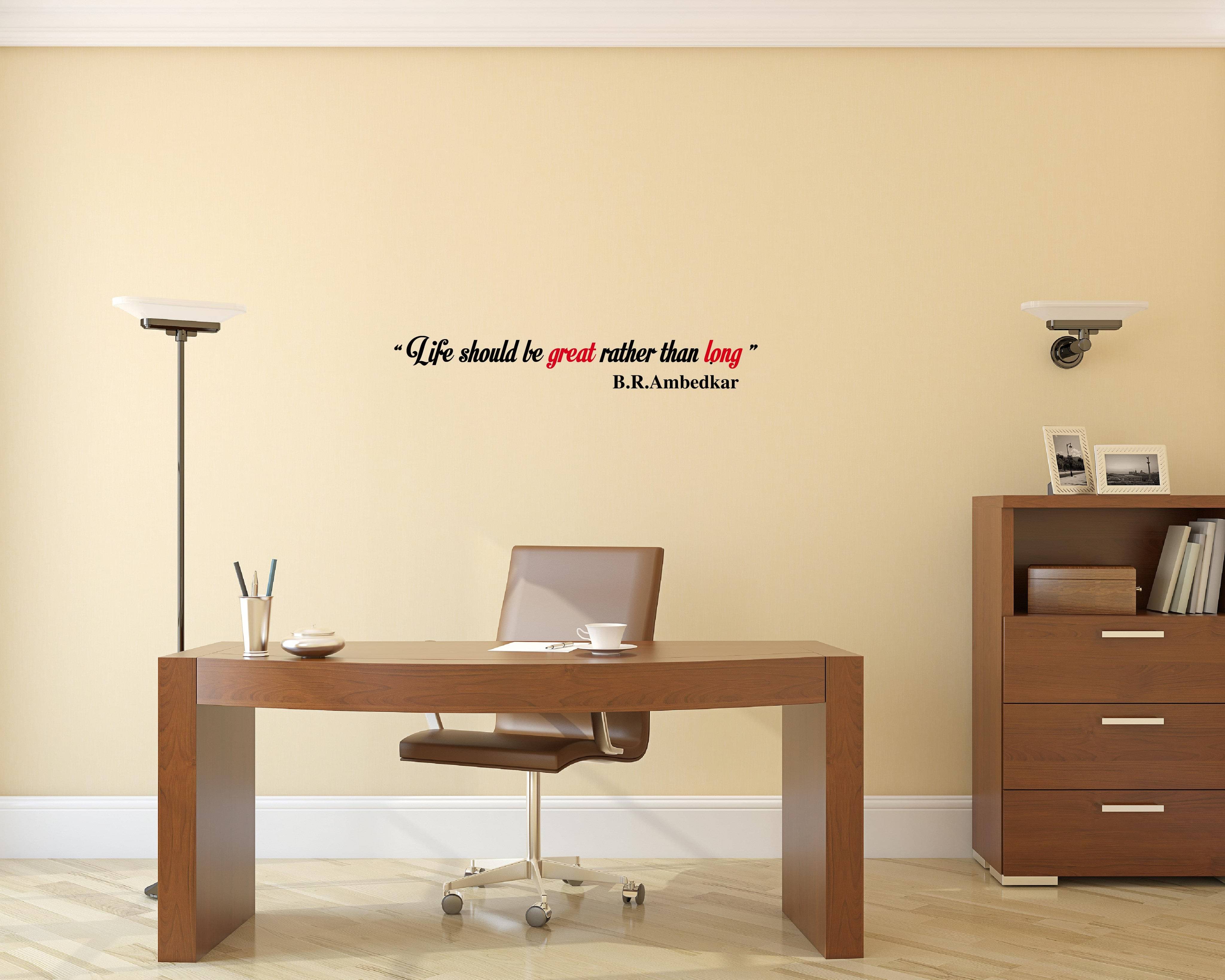     			Dr Babasaheb Ambedkar Quote I LIFE SHOULD BE GREAT 2.0 I Wall Decal