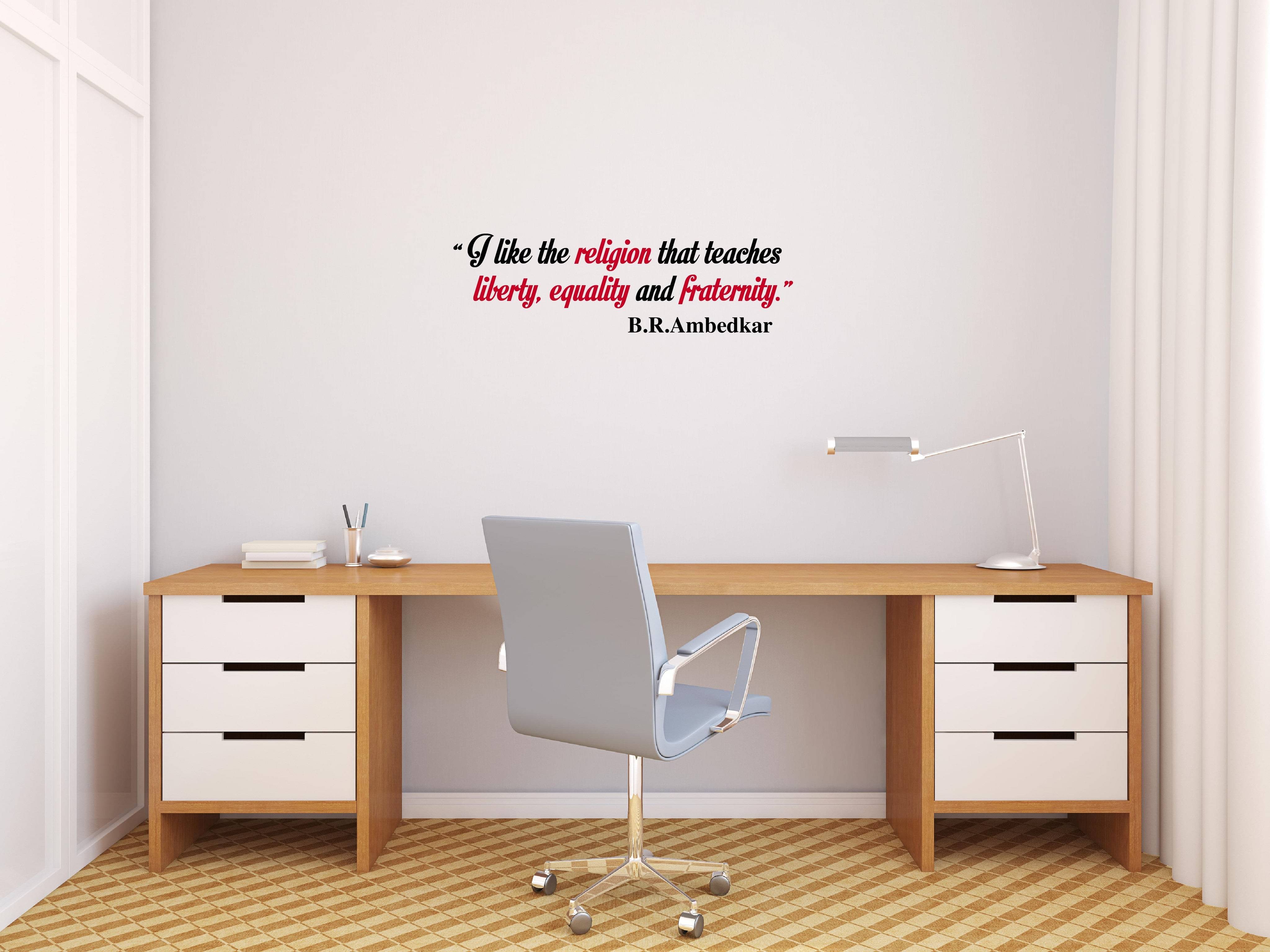     			Dr Babasaheb Ambedkar Quote I I LIKE THE RELIGION I Wall Decal