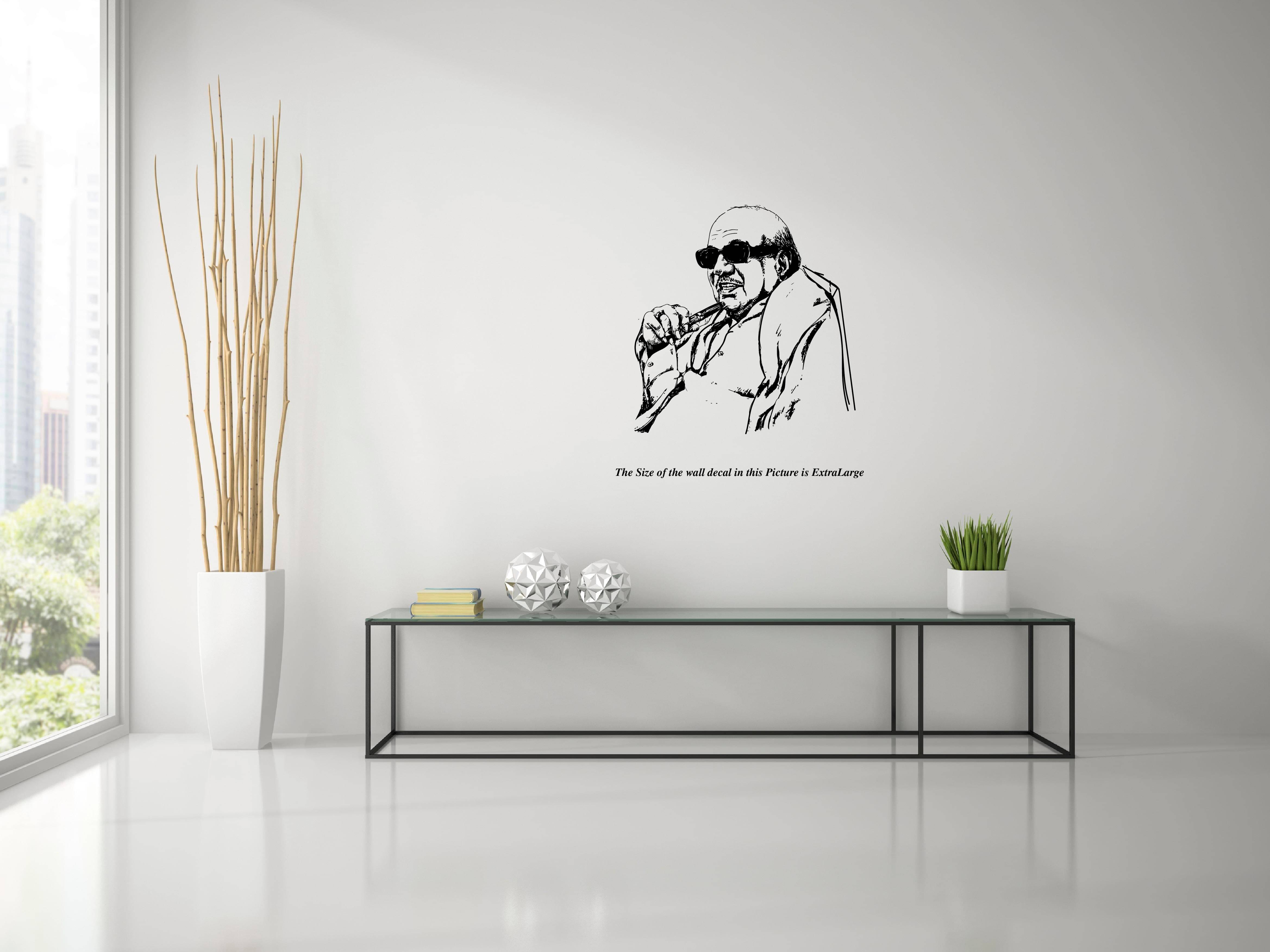     			PEACOCKRIDE Dr. Kalaignar M. Karunanidhi Wall Decal Wall Stickers