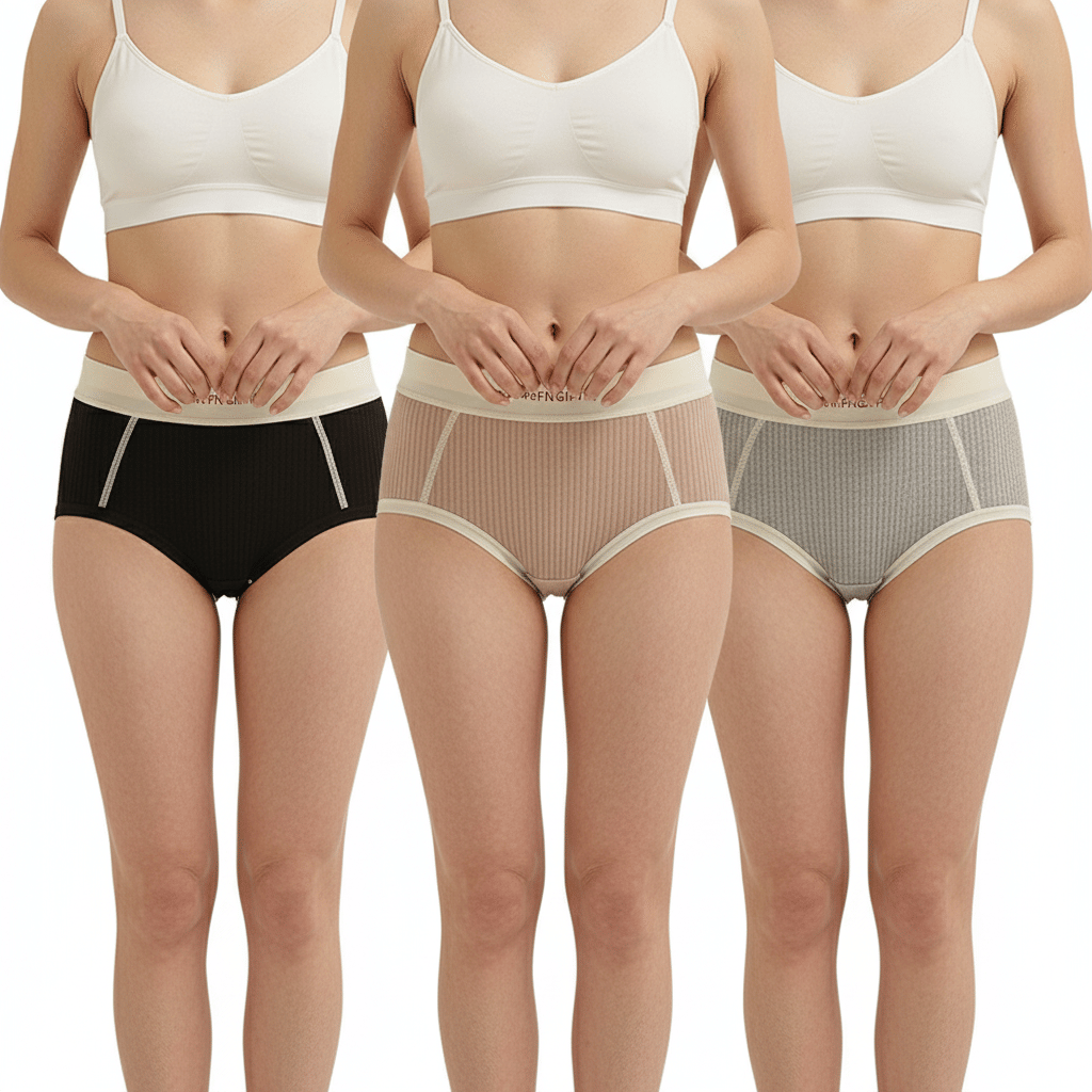 FIHA Cotton Hipster ( Multi Color , Pack of 3 )