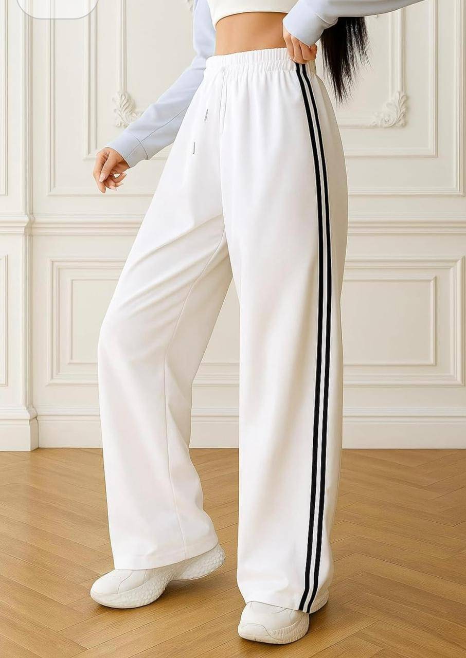     			Fashionfizzzz Women Cotton Blend Casual Trousers ( White )