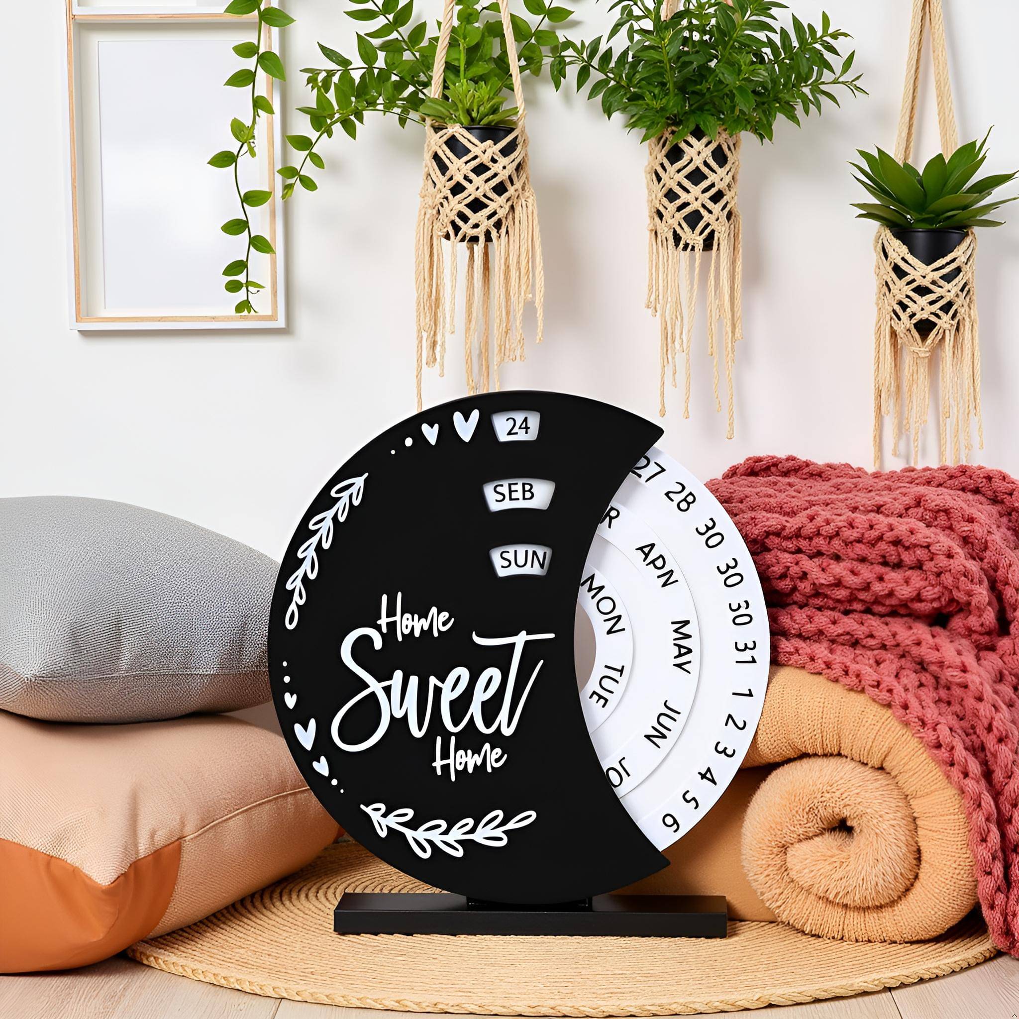 Flenzy Modern Circular Rotating Desk Calendar Flenzy Modern Circular Rotating Desk Calendar