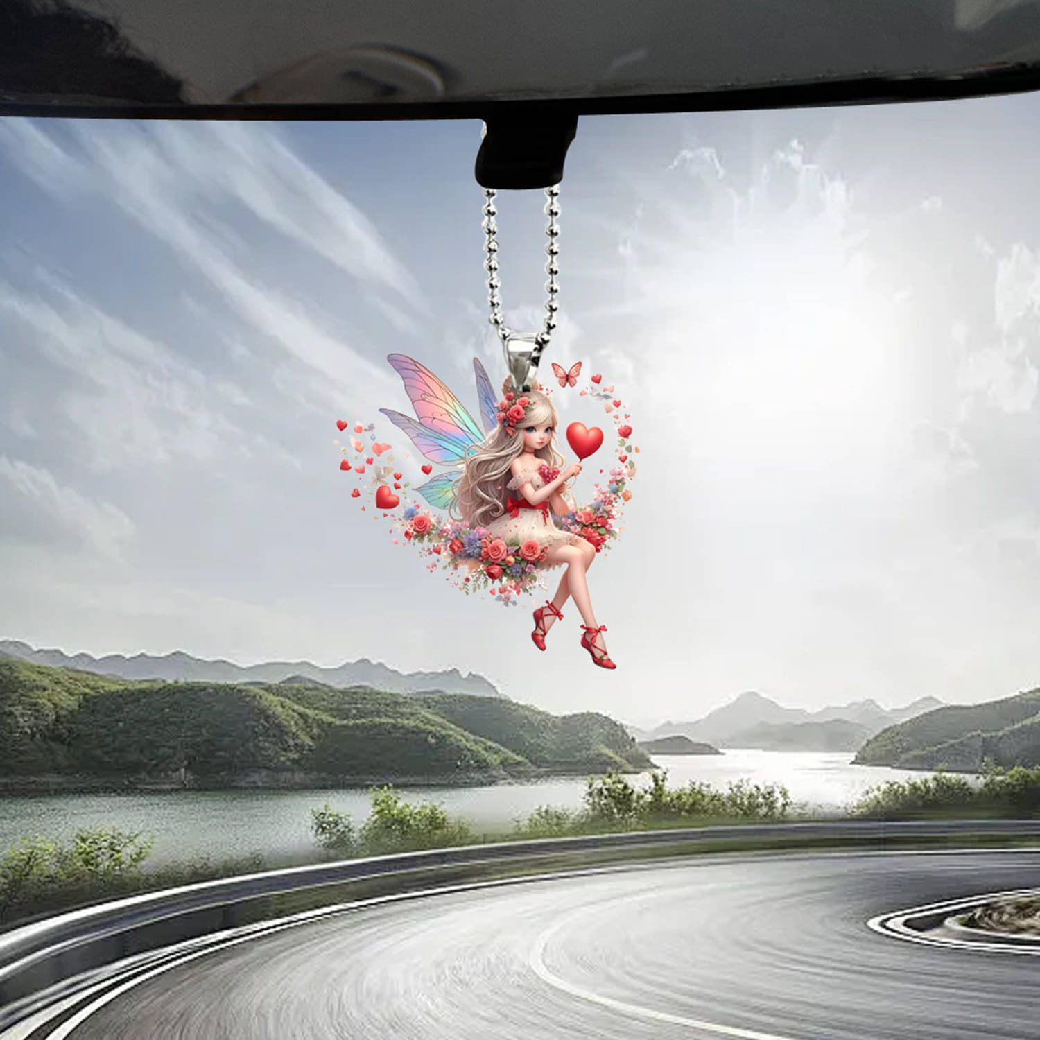     			Flenzy Polyresin Car Hanging For Car ( Pack of 1 )