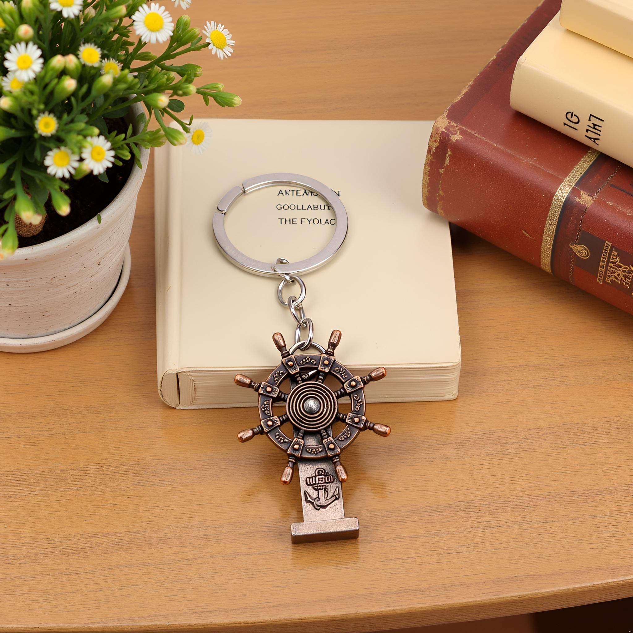     			Flenzy Silver Key Chain ( Pack of 1 )
