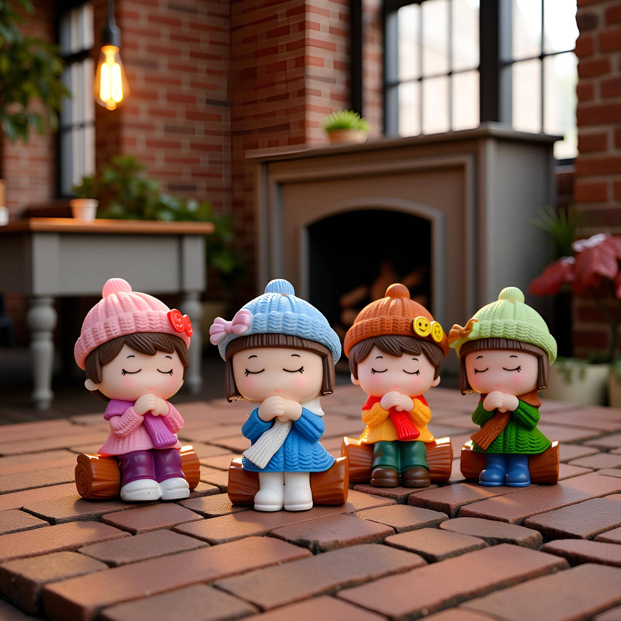 Flenzy Sweater Wish Couple 2 Piece Boy and 2 Piece Girl Doll