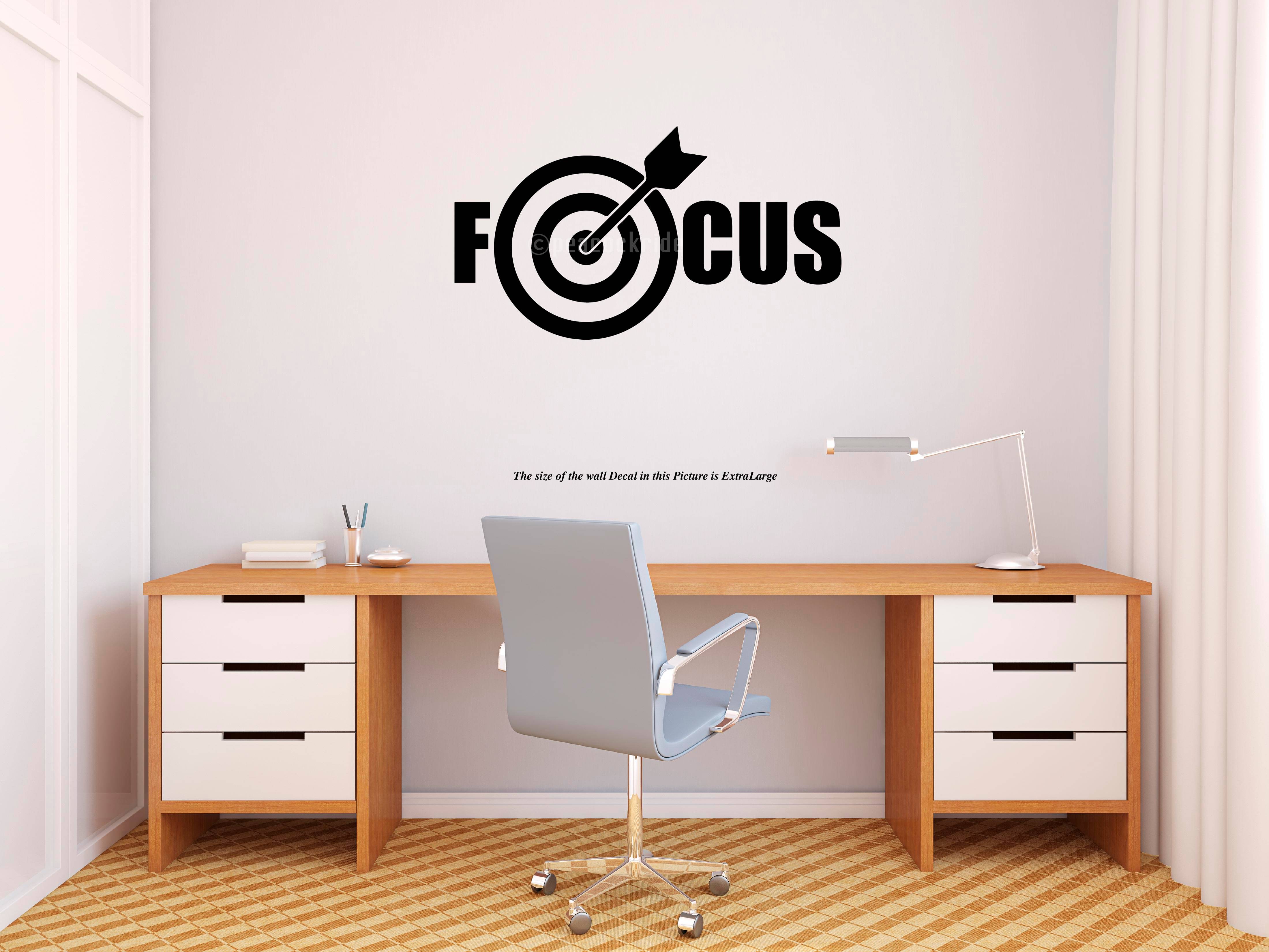     			Focus I Motivational Wall Decal