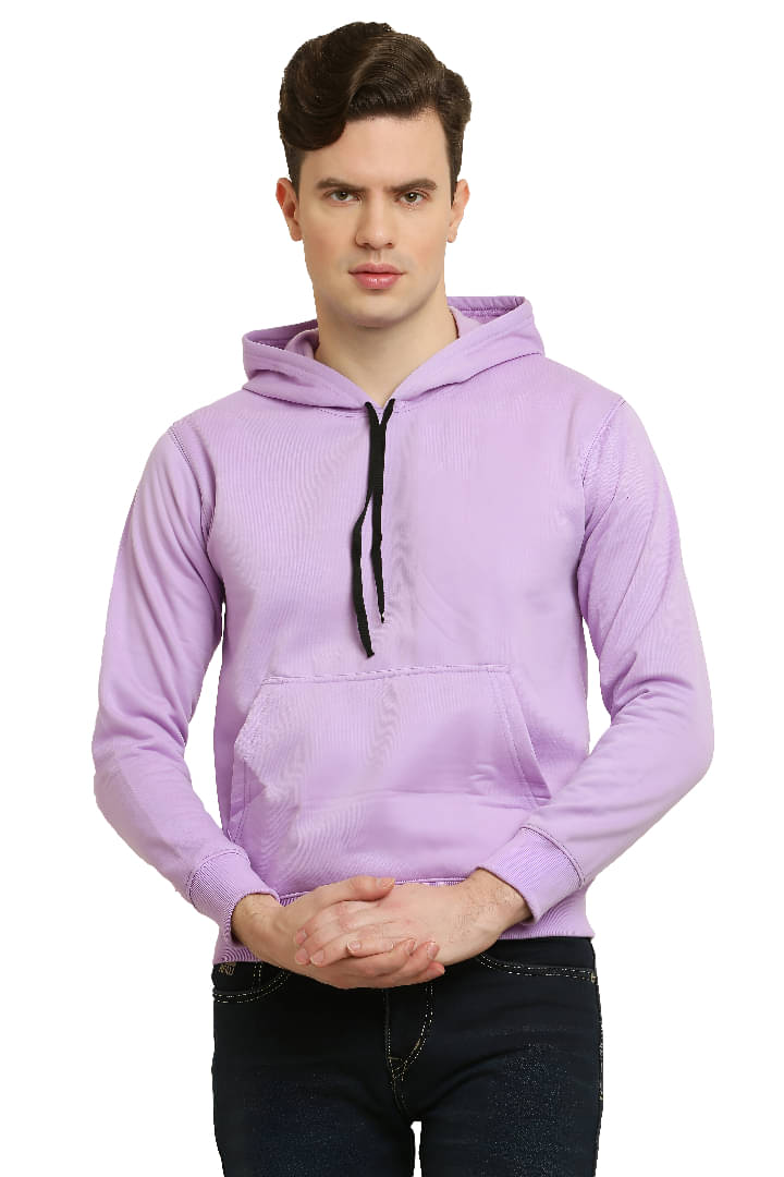     			GARBFEB Fleece Hooded Men's Sweatshirt - Purple ( Pack of 1 )