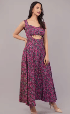 GENERIC CRAZY Women Crepe A-line Dress ( Multicolor ) GENERIC CRAZY Women Crepe A-line Dress ( Multicolor )