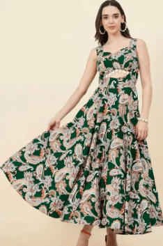 GENERIC CRAZY Women Crepe A-line Dress ( Multicolor ) GENERIC CRAZY Women Crepe A-line Dress ( Multicolor )