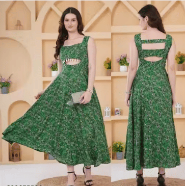     			GENERIC CRAZY Women Crepe A-line Dress ( Multicolor )