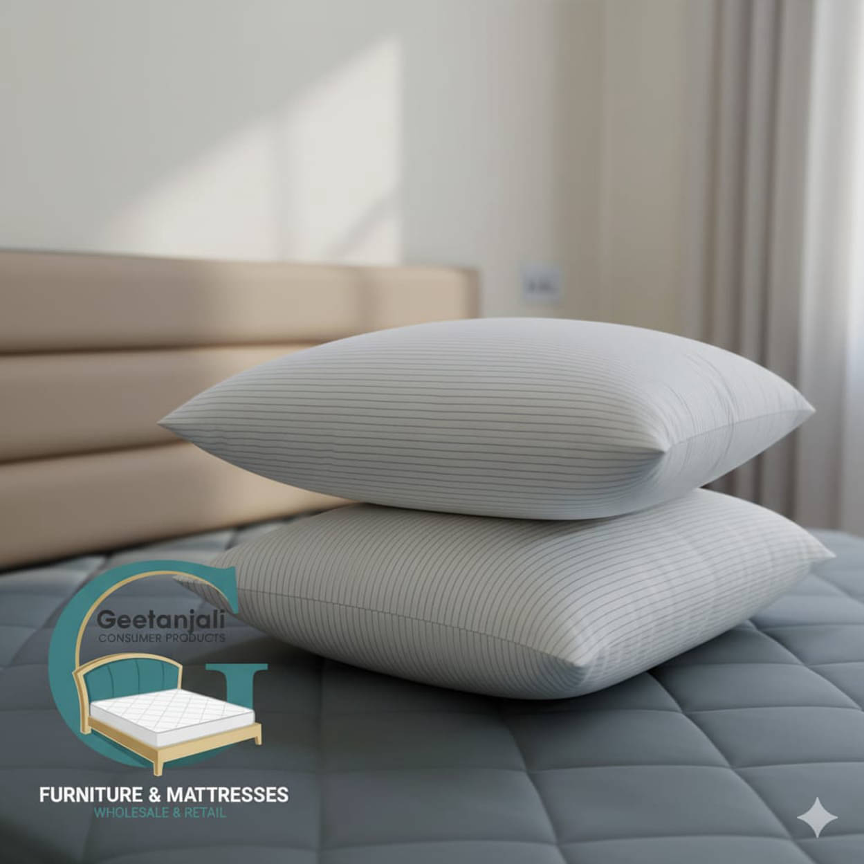     			Geetanjali Consumer products Set of 2 Fibre Pillow