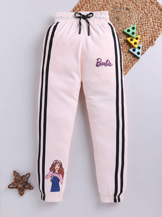 HAPPY FACES Pack of 1 Girls Cotton Pants ( Peach )     			HAPPY FACES Pack of 1 Girls Cotton Pants ( Peach )