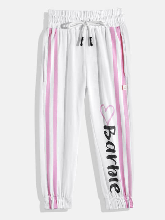 HAPPY FACES Pack of 1 Girls Cotton Pants ( Off White )     			HAPPY FACES Pack of 1 Girls Cotton Pants ( Off White )