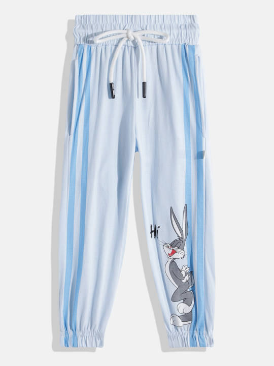     			HAPPY FACES Pack of 1 Boys Cotton Pants ( Blue )