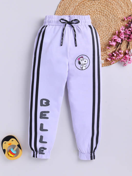 HAPPY FACES Pack of 1 Girls Cotton Pants ( Mauve )     			HAPPY FACES Pack of 1 Girls Cotton Pants ( Mauve )