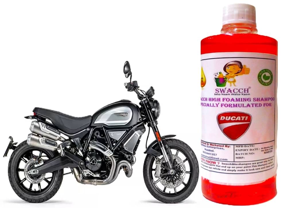 High Foaming Bike Shampoo Formulated For Ducati Scrambler 1100 I Thick Foam with Wax Coat I Non-Toxic Formula I Super Saver Pack I Premium Wax Formulation I Glossy & Shine I 500ml High Foaming Bike Shampoo Formulated For Ducati Scrambler 1100 I Thick Foam with Wax Coat I Non-Toxic Formula I Super Saver Pack I Premium Wax Formulation I Glossy & Shine I 500ml