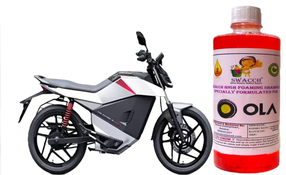 High Foaming Bike Shampoo Formulated For OLA Roadster X , Thick Foam with Wax Coat I Non-Toxic Formula I Ph Balanced I Super Saver Pack I Premium Wax Formulation I Glossy & Shine I 500ml High Foaming Bike Shampoo Formulated For OLA Roadster X , Thick Foam with Wax Coat I Non-Toxic Formula I Ph Balanced I Super Saver Pack I Premium Wax Formulation I Glossy & Shine I 500ml