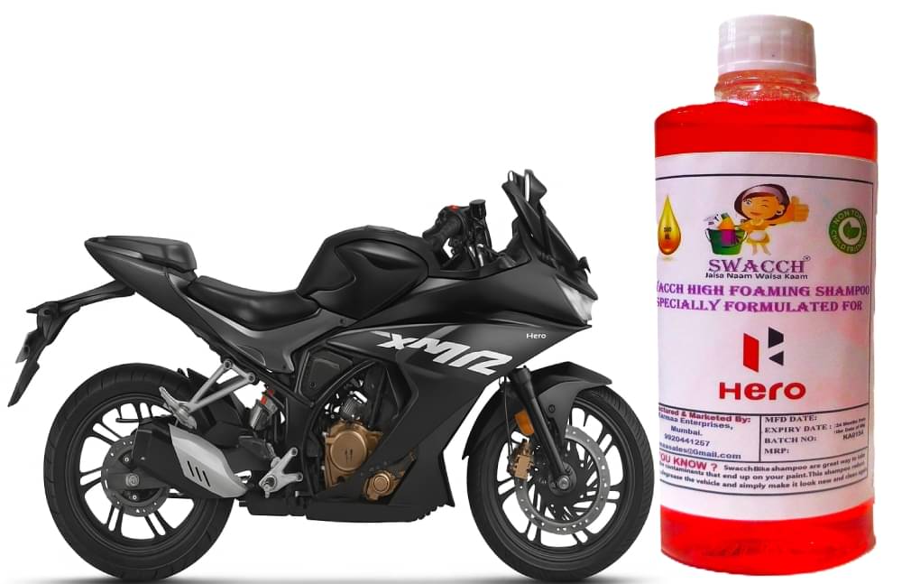High Foaming Bike Shampoo Formulated For Hero Karizma XMR , Thick Foam with Wax Coat I Non-Toxic Formula I Ph Balanced I Super Saver Pack I Premium Wax Formulation I Glossy & Shine I 500ml High Foaming Bike Shampoo Formulated For Hero Karizma XMR , Thick Foam with Wax Coat I Non-Toxic Formula I Ph Balanced I Super Saver Pack I Premium Wax Formulation I Glossy & Shine I 500ml