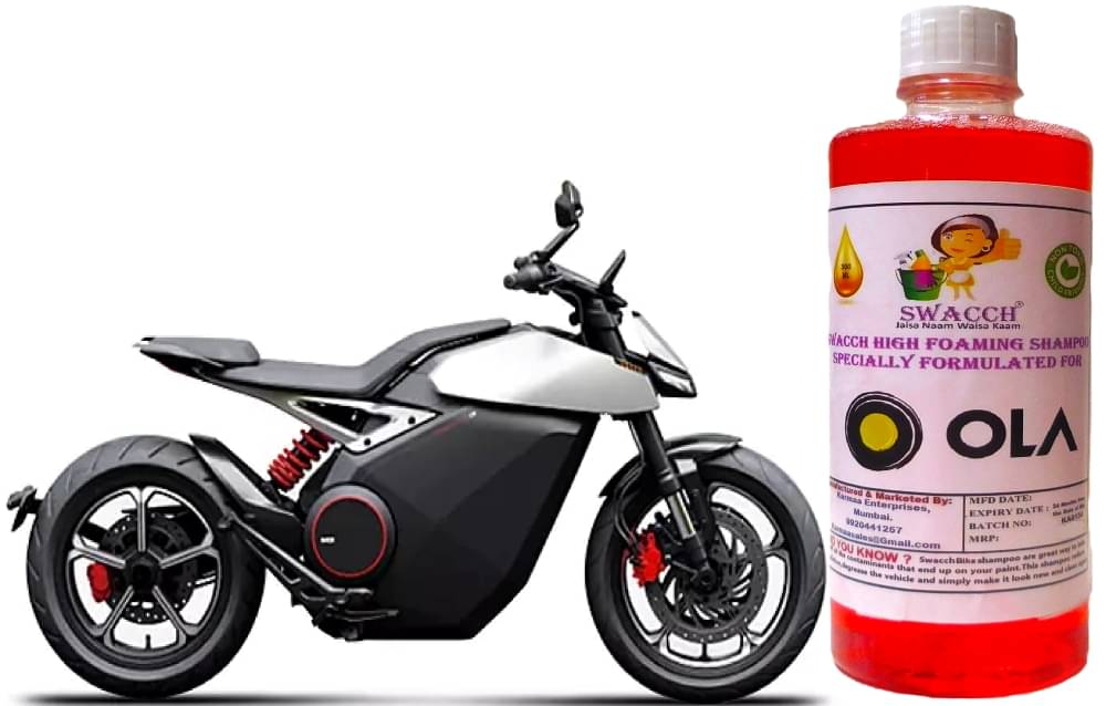 High Foaming Bike Shampoo Formulated For OLA Roadster Pro , Thick Foam with Wax Coat I Non-Toxic Formula I Ph Balanced I Super Saver Pack I Premium Wax Formulation I Glossy & Shine I 500ml High Foaming Bike Shampoo Formulated For OLA Roadster Pro , Thick Foam with Wax Coat I Non-Toxic Formula I Ph Balanced I Super Saver Pack I Premium Wax Formulation I Glossy & Shine I 500ml