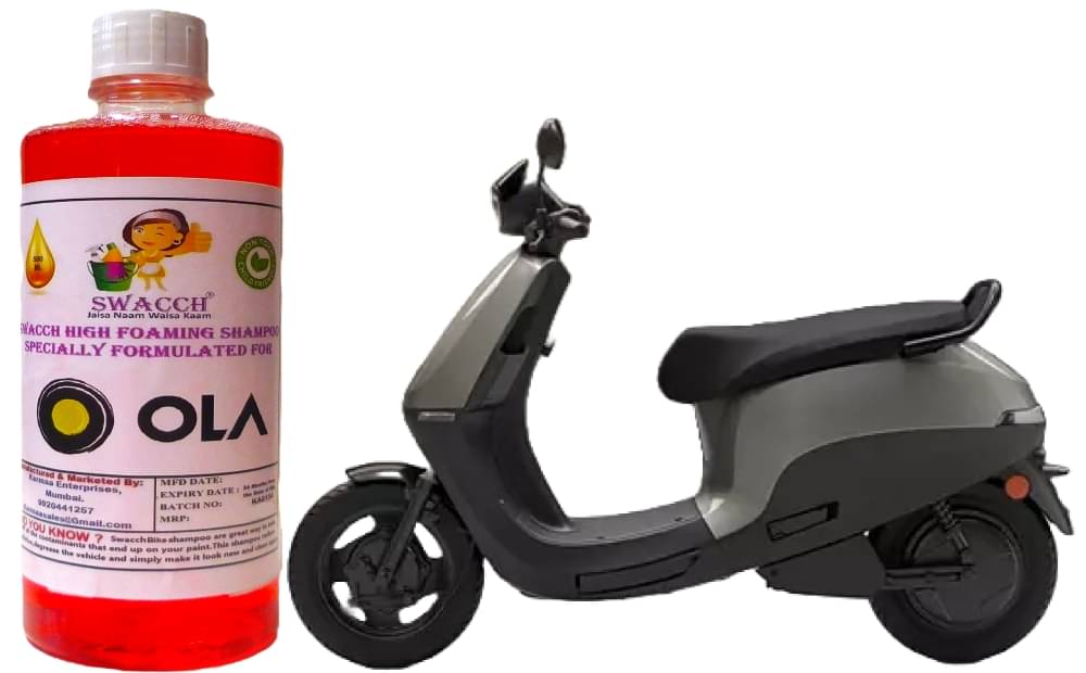 High Foaming Bike Shampoo Formulated For OLA S1XGEN 2 , Thick Foam with Wax Coat I Non-Toxic Formula I Ph Balanced I Super Saver Pack I Premium Wax Formulation I Glossy & Shine I 500ml High Foaming Bike Shampoo Formulated For OLA S1XGEN 2 , Thick Foam with Wax Coat I Non-Toxic Formula I Ph Balanced I Super Saver Pack I Premium Wax Formulation I Glossy & Shine I 500ml