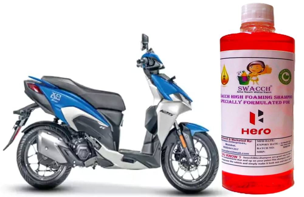 High Foaming Bike Shampoo Formulated For Hero Xoom 125 , Thick Foam with Wax Coat I Non-Toxic Formula I Ph Balanced I Super Saver Pack I Premium Wax Formulation I Glossy & Shine I 500ml High Foaming Bike Shampoo Formulated For Hero Xoom 125 , Thick Foam with Wax Coat I Non-Toxic Formula I Ph Balanced I Super Saver Pack I Premium Wax Formulation I Glossy & Shine I 500ml
