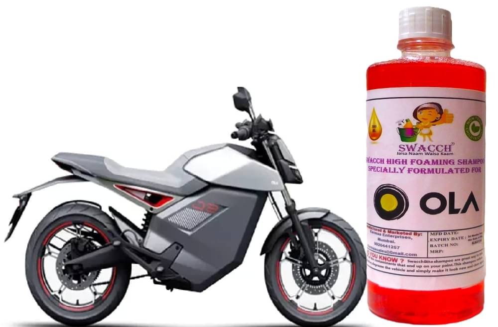 High Foaming Bike Shampoo Formulated For OLA Roadster I Thick Foam with Wax Coat I Non-Toxic Formula I Ph Balanced I Super Saver Pack I Premium Wax Formulation I Glossy & Shine I 500ml High Foaming Bike Shampoo Formulated For OLA Roadster I Thick Foam with Wax Coat I Non-Toxic Formula I Ph Balanced I Super Saver Pack I Premium Wax Formulation I Glossy & Shine I 500ml