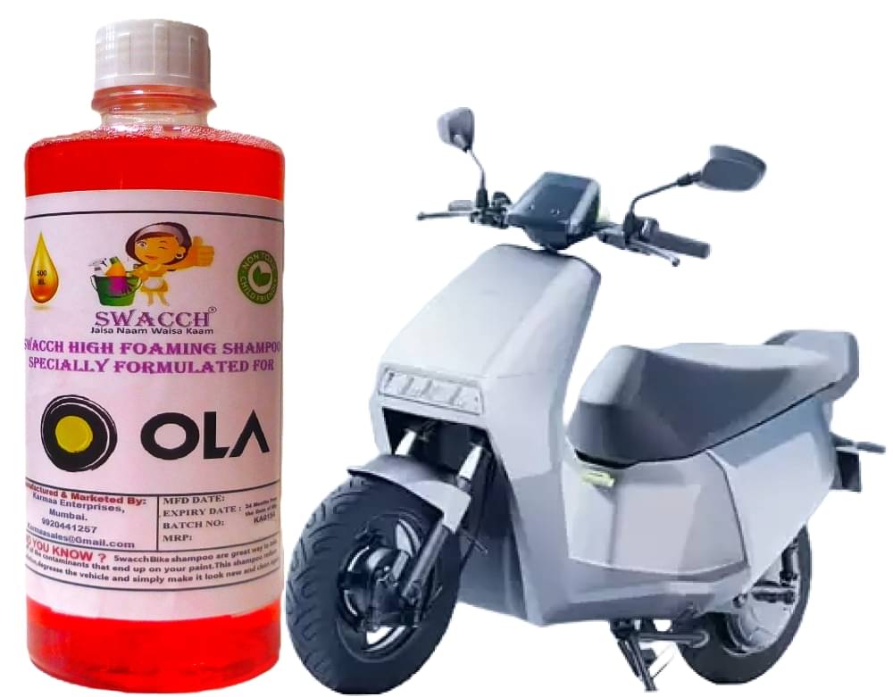 High Foaming Bike Shampoo Formulated For OLA S1 Z I Thick Foam with Wax Coat I Non-Toxic Formula I Ph Balanced I Super Saver Pack I Premium Wax Formulation I Glossy & Shine I 500ml High Foaming Bike Shampoo Formulated For OLA S1 Z I Thick Foam with Wax Coat I Non-Toxic Formula I Ph Balanced I Super Saver Pack I Premium Wax Formulation I Glossy & Shine I 500ml
