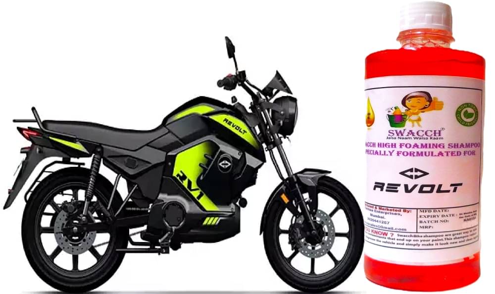 High Foaming Bike Shampoo Formulated For Revolt RV1 , Thick Foam with Wax Coat I Non-Toxic Formula I Ph Balanced I Super Saver Pack I Premium Wax Formulation I Glossy & Shine I 500ml High Foaming Bike Shampoo Formulated For Revolt RV1 , Thick Foam with Wax Coat I Non-Toxic Formula I Ph Balanced I Super Saver Pack I Premium Wax Formulation I Glossy & Shine I 500ml