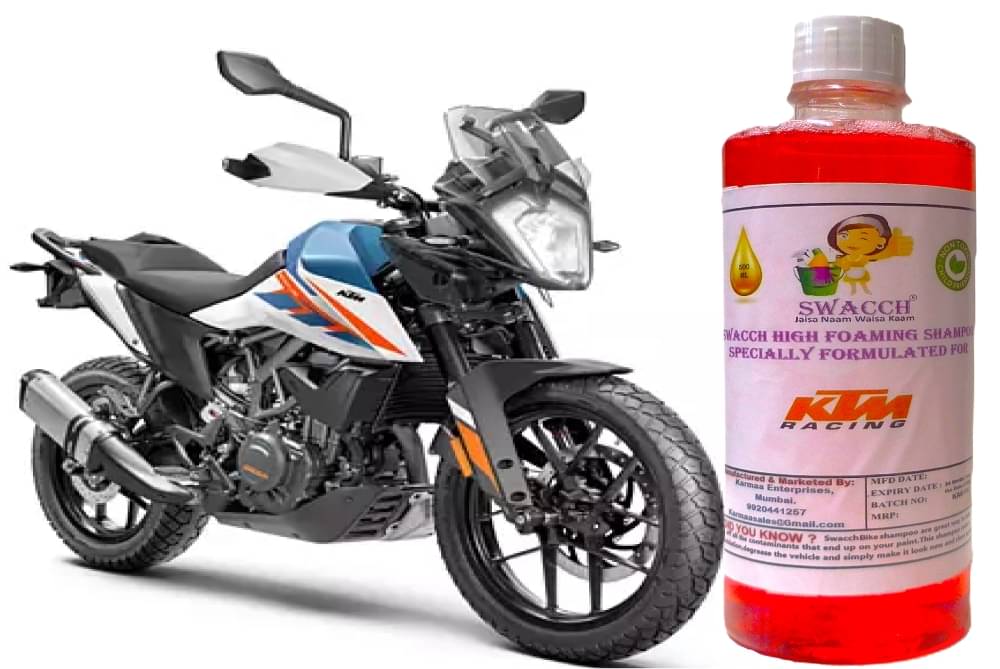 High Foaming Bike Shampoo Formulated For KTM 250 Adventure I Thick Foam with Wax Coat I Non-Toxic Formula I Ph Balanced I Super Saver Pack I Premium Wax Formulation I Glossy & Shine I 500ml High Foaming Bike Shampoo Formulated For KTM 250 Adventure I Thick Foam with Wax Coat I Non-Toxic Formula I Ph Balanced I Super Saver Pack I Premium Wax Formulation I Glossy & Shine I 500ml