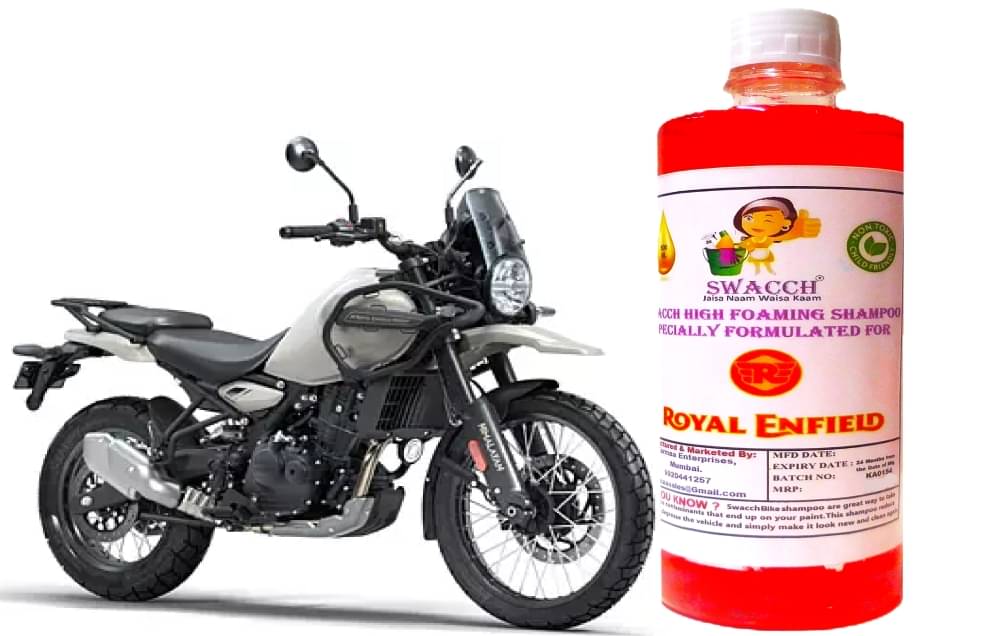 High Foaming Bike Shampoo Formulated For Royal Enfield Himalayan 450 , Thick Foam with Wax Coat I Non-Toxic Formula I Super Saver Pack I Premium Wax Formulation I Glossy & Shine I 500ml High Foaming Bike Shampoo Formulated For Royal Enfield Himalayan 450 , Thick Foam with Wax Coat I Non-Toxic Formula I Super Saver Pack I Premium Wax Formulation I Glossy & Shine I 500ml