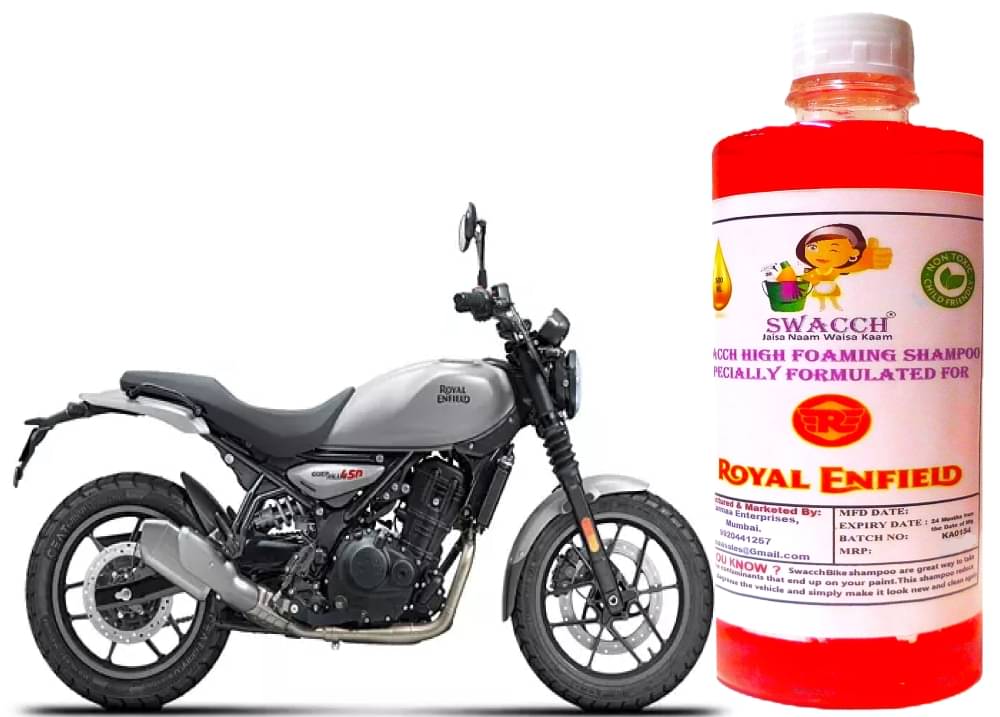 High Foaming Bike Shampoo Formulated For Royal Enfield Guerrillia 450 , Thick Foam with Wax Coat I Non-Toxic Formula I Super Saver Pack I Premium Wax Formulation I Glossy & Shine I 500ml High Foaming Bike Shampoo Formulated For Royal Enfield Guerrillia 450 , Thick Foam with Wax Coat I Non-Toxic Formula I Super Saver Pack I Premium Wax Formulation I Glossy & Shine I 500ml