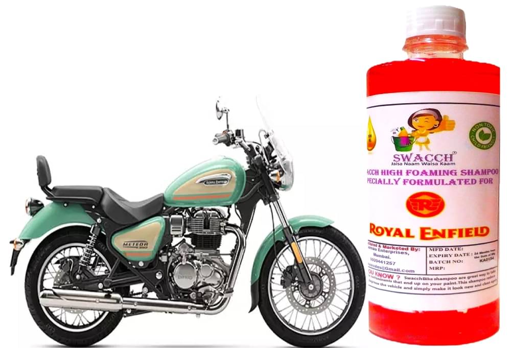 High Foaming Bike Shampoo Formulated For Royal Enfield Meteor 350 I Thick Foam with Wax Coat I Non-Toxic Formula I Super Saver Pack I Premium Wax Formulation I Glossy & Shine I 500ml High Foaming Bike Shampoo Formulated For Royal Enfield Meteor 350 I Thick Foam with Wax Coat I Non-Toxic Formula I Super Saver Pack I Premium Wax Formulation I Glossy & Shine I 500ml