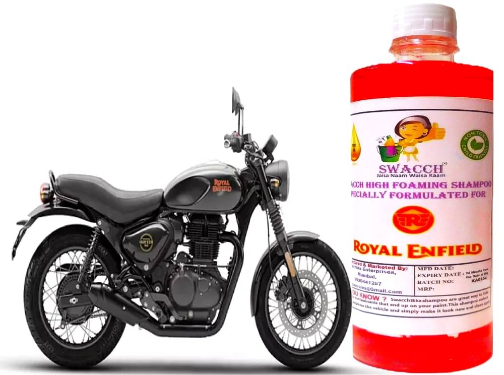 High Foaming Bike Shampoo Formulated For Royal Enfield Hunter 350 , Thick Foam with Wax Coat I Non-Toxic Formula I Super Saver Pack I Premium Wax Formulation I Glossy & Shine I 500ml High Foaming Bike Shampoo Formulated For Royal Enfield Hunter 350 , Thick Foam with Wax Coat I Non-Toxic Formula I Super Saver Pack I Premium Wax Formulation I Glossy & Shine I 500ml