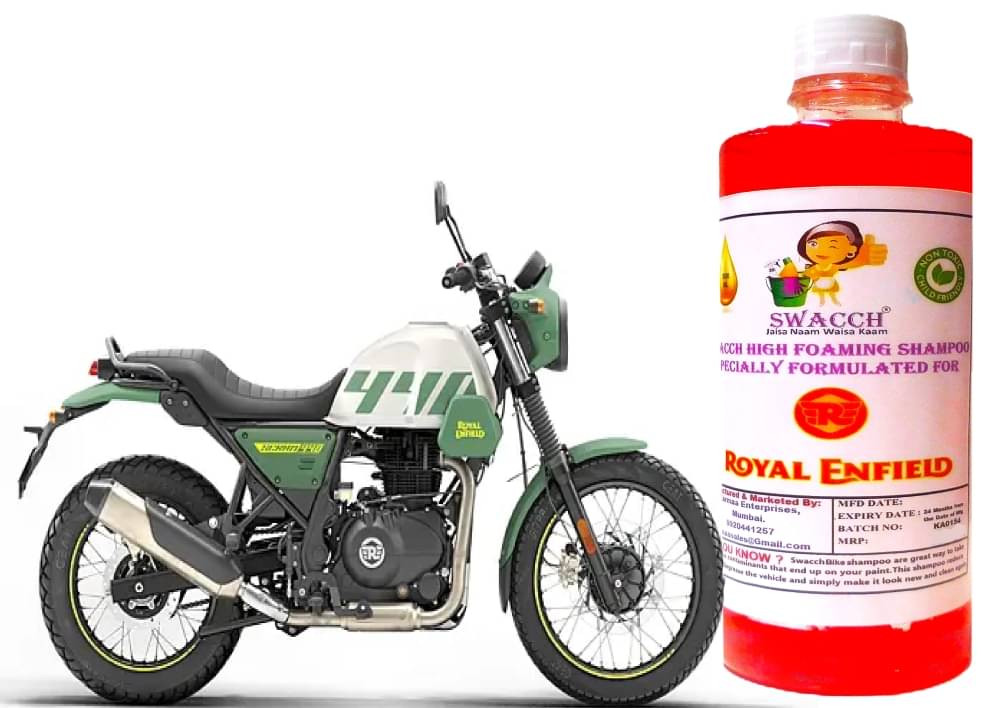 High Foaming Bike Shampoo Formulated For Royal Enfield 440 , Thick Foam with Wax Coat I Non-Toxic Formula I Super Saver Pack I Premium Wax Formulation I Glossy & Shine I 500ml High Foaming Bike Shampoo Formulated For Royal Enfield 440 , Thick Foam with Wax Coat I Non-Toxic Formula I Super Saver Pack I Premium Wax Formulation I Glossy & Shine I 500ml