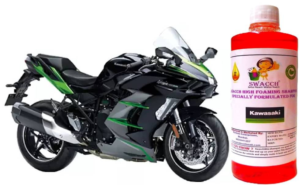High Foaming Bike Shampoo Formulated For Kawasaki Ninja H2 SX SE I Thick Foam with Wax Coat I Non-Toxic Formula I Super Saver Pack I Premium Wax Formulation I Glossy & Shine I 500ml High Foaming Bike Shampoo Formulated For Kawasaki Ninja H2 SX SE I Thick Foam with Wax Coat I Non-Toxic Formula I Super Saver Pack I Premium Wax Formulation I Glossy & Shine I 500ml