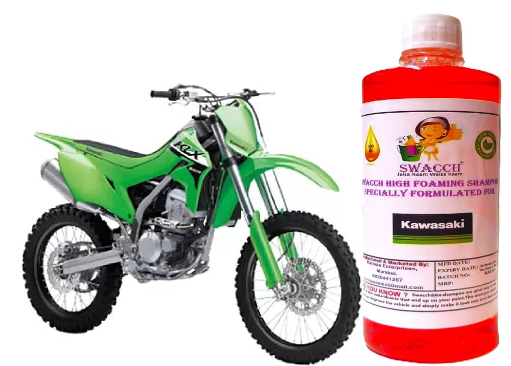 High Foaming Bike Shampoo Formulated For Kawasaki KLX 300R I Thick Foam with Wax Coat I Non-Toxic Formula I Ph Balanced I Super Saver Pack I Premium Wax Formulation I Glossy & Shine I 500ml High Foaming Bike Shampoo Formulated For Kawasaki KLX 300R I Thick Foam with Wax Coat I Non-Toxic Formula I Ph Balanced I Super Saver Pack I Premium Wax Formulation I Glossy & Shine I 500ml